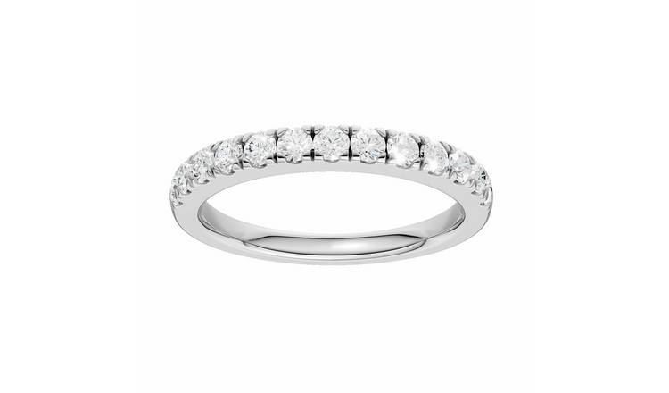 Pure Brilliance 9ct White Gold 0.50ct Diamond Eternity Ring - O