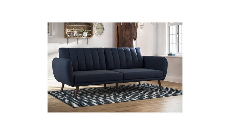 Novogratz Brittany Fabric Sofa Bed - Navy Blue