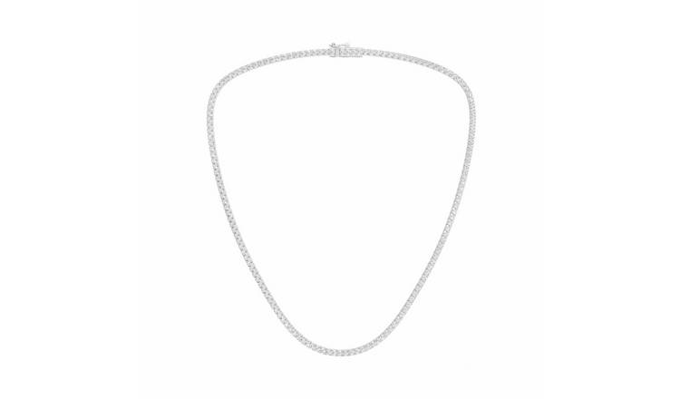 Pure Brilliance 9ct WG 7ct Laboratory grown Diamond Round Tennis Necklace