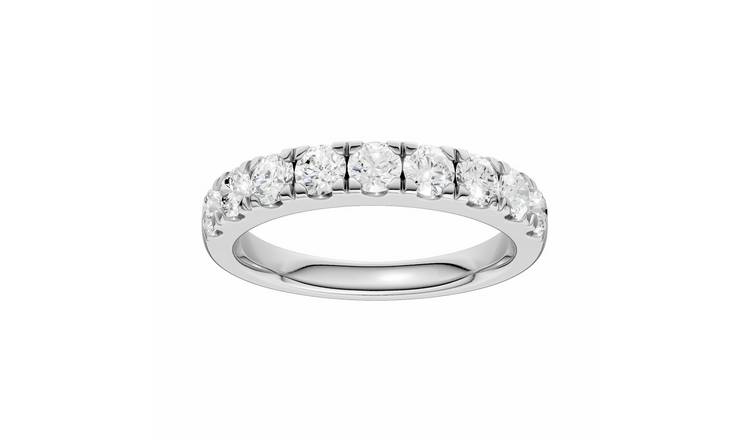 Pure Brilliance 9ct White Gold 1.00ct Laboratory grown Diamond Eternity Ring - M