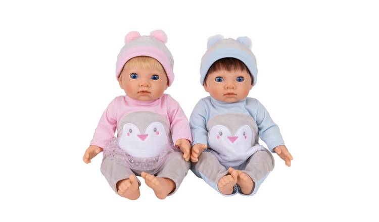 Buy Tiny Treasures Penguin Twin Baby Dolls Set 44cm Baby Dolls Dolls Argos