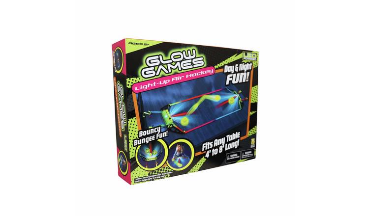 Glow Games Light Up Air Hockey Game