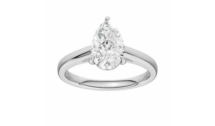 Pure Brilliance 9ct White Gold 1.50ct Diamond Solitaire Ring - P
