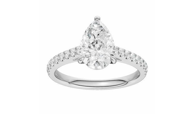 Pure Brilliance 9ct White Gold 1.75ct Diamond Solitaire Ring - P