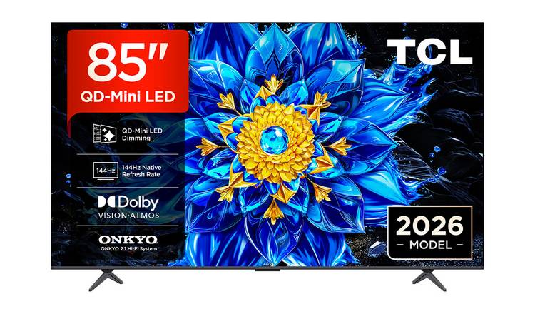 TCL 85 Inch 85P8L-UK Smart 4K UHD HDR QLED Mini LED Google TV