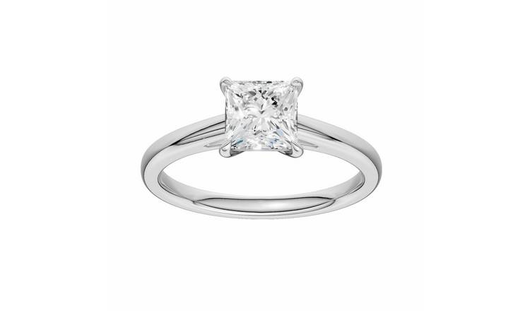 Pure Brilliance 9ct White Gold 1.00ct Diamond Solitaire Ring - L
