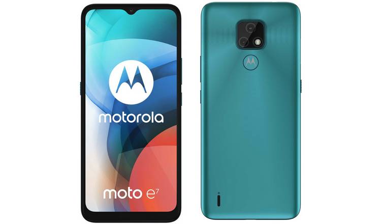 SIM Free Motorola E7 Mobile Phone - Blue