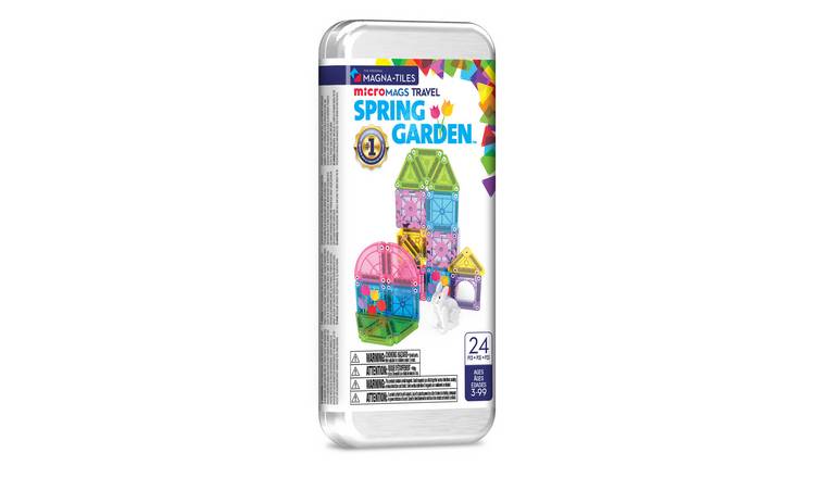 Magna-Tiles MicroMAGS Spring Garden Travel Building Set