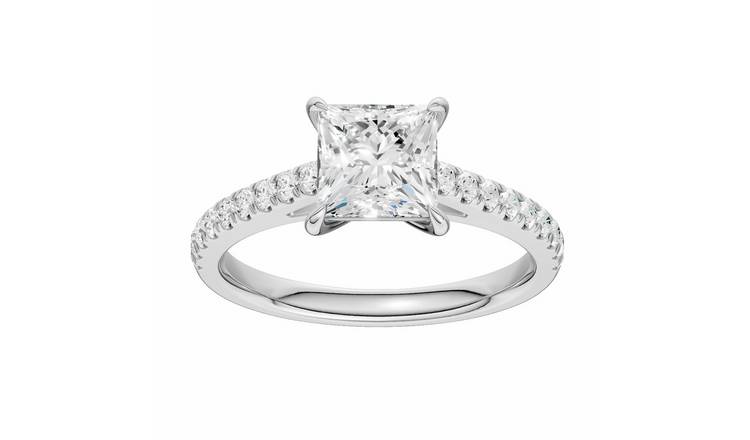 Pure Brilliance 9ct White Gold 1.75ct Diamond Solitaire Ring - M