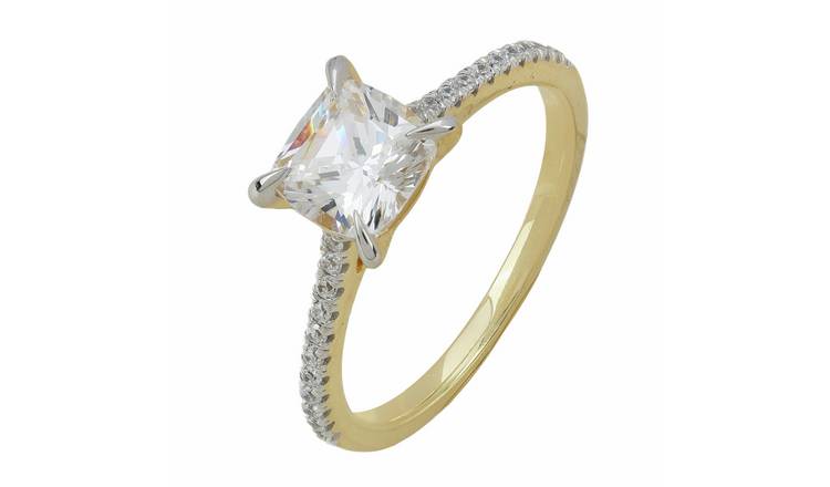 Pure Brilliance 9ct Yellow Gold 1.14ct Diamond Solitaire Ring - M