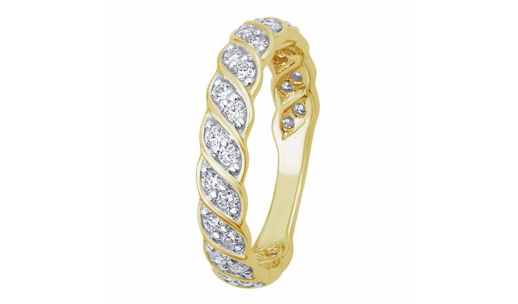 Pure Brilliance 9ct YG 0.50ct Laboratory grown Diamond Ring - O