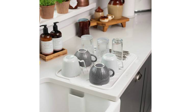 Addis Silicone Draining Mat - White