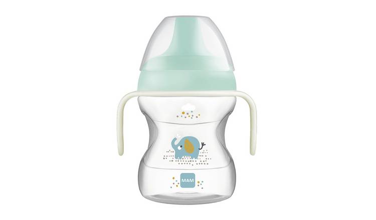 MAM 190ml Learn To Drink Cup with Bottle Handles - Blue