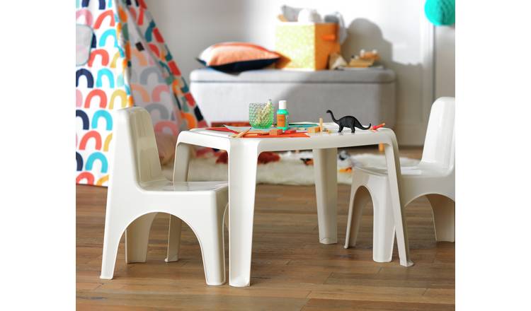 Buy Bica Kids Plastic Table White Kids tables and chairs Habitat