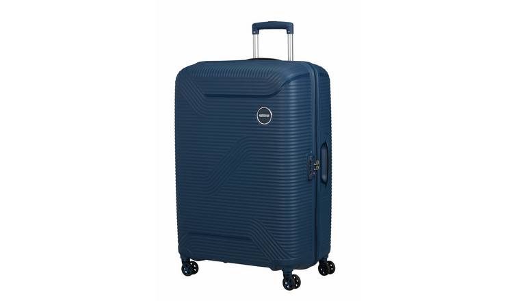 American Tourister Bonjoy 8 Wheel Hard Suitcase - Large, Blue Moon