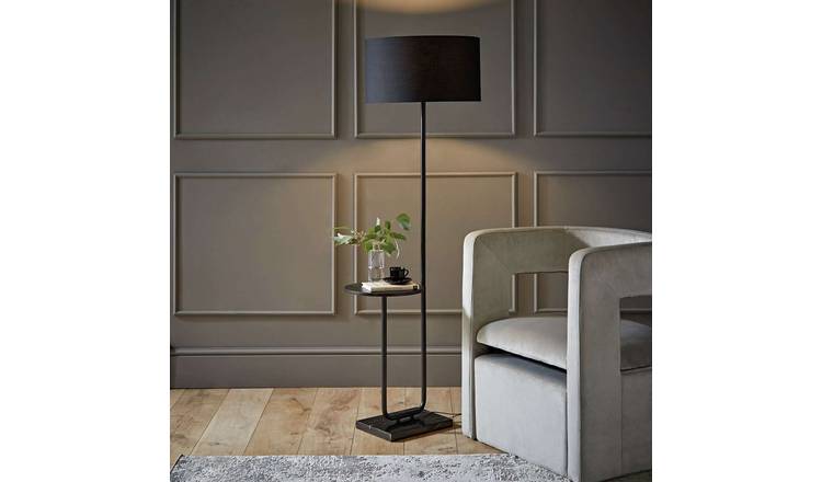 ValueLights Tavel Metal Statement Floor Lamp - Black