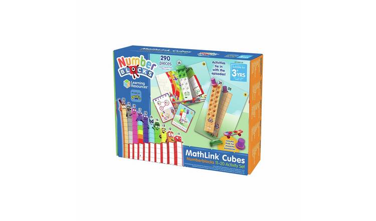 Numberblocks MathLink Cubes Numberblocks 11-20 Activity Set