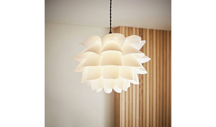ValueLights Danish White Easy Fit Lampshade - 40cm