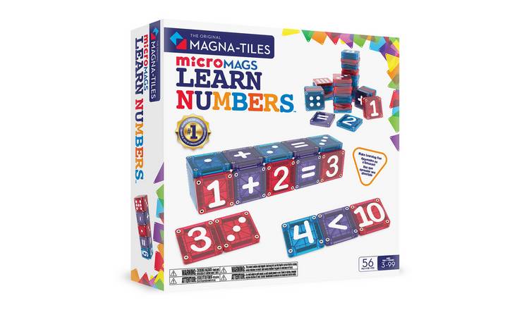 Magna-Tiles MicroMAGS Learn Letters Magnetic Building Set