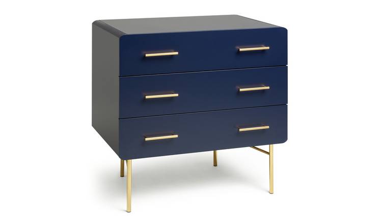 Navy blue deals chest of drawers