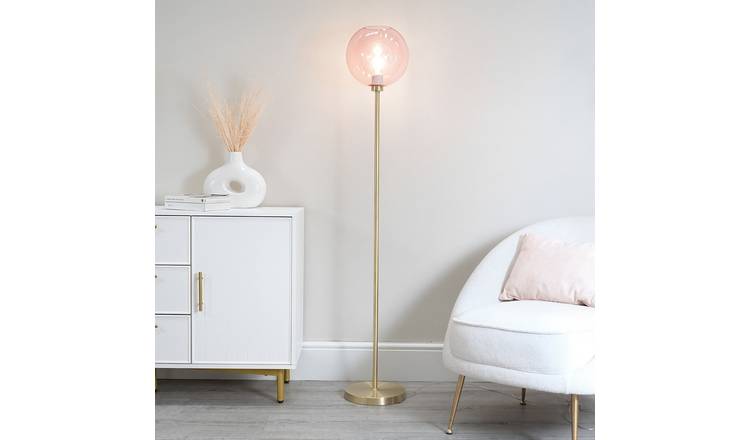 ValueLights Frenchie Metal Statement Floor Lamp - Gold