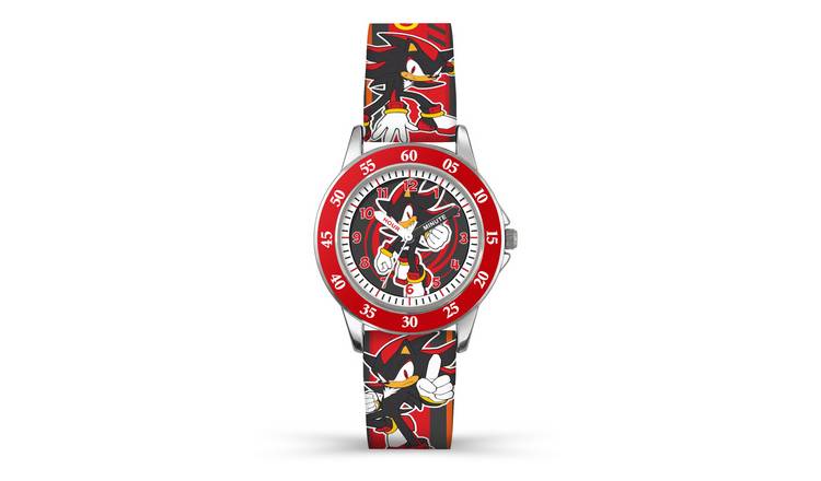 Sega Hedgehog Kids Time Teacher Silicone Strap Watch