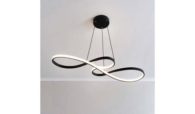 ValueLights Jas LED Adjustable Pendant Light - Black