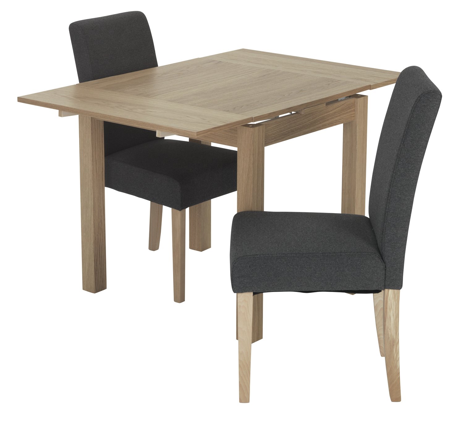 Argos Home Clifton Extending Table & 2 Tweed Chair -Charcoal Review