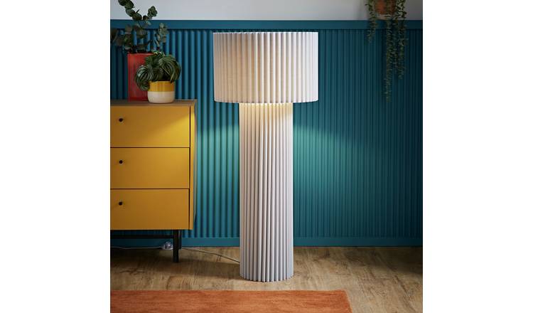 ValueLights Lenny Statement Floor Lamp - Grey
