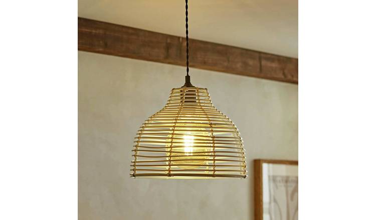 ValueLights Lobster Cream Basket Easy Fit Lampshade - 31cm
