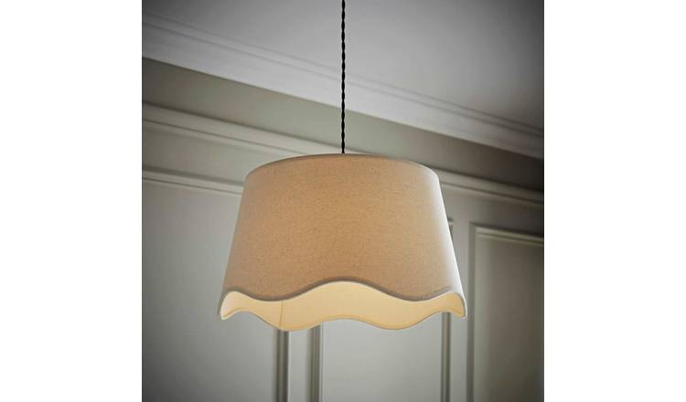 ValueLights Mabel Natural Linen Easy Fit Lampshade - 45cm