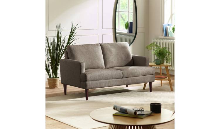 Julian Bowen Daisy Fabric 2 Seater Sofa Metal Feet - Grey