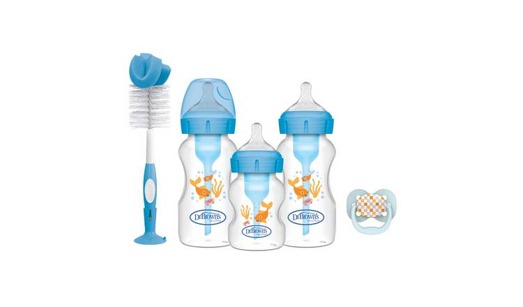 Dr Brown's Natural Flow Anti-colic Baby Bottle Gift Set - Blue