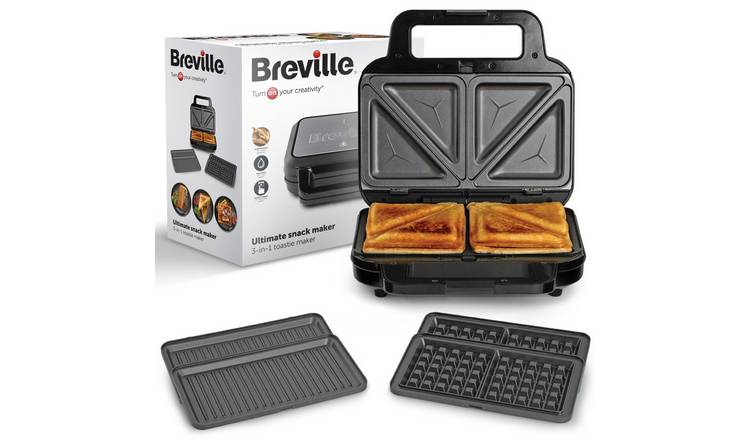 Breville 3 In 1 Ultimate Snack Maker - Black