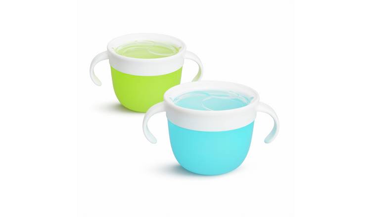 Munckin Green & Blue Snack Catcher - Pack of 2