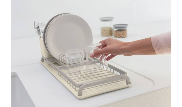 Brabantia SinkSide Compact Dish Drying Rack- Soft Beige