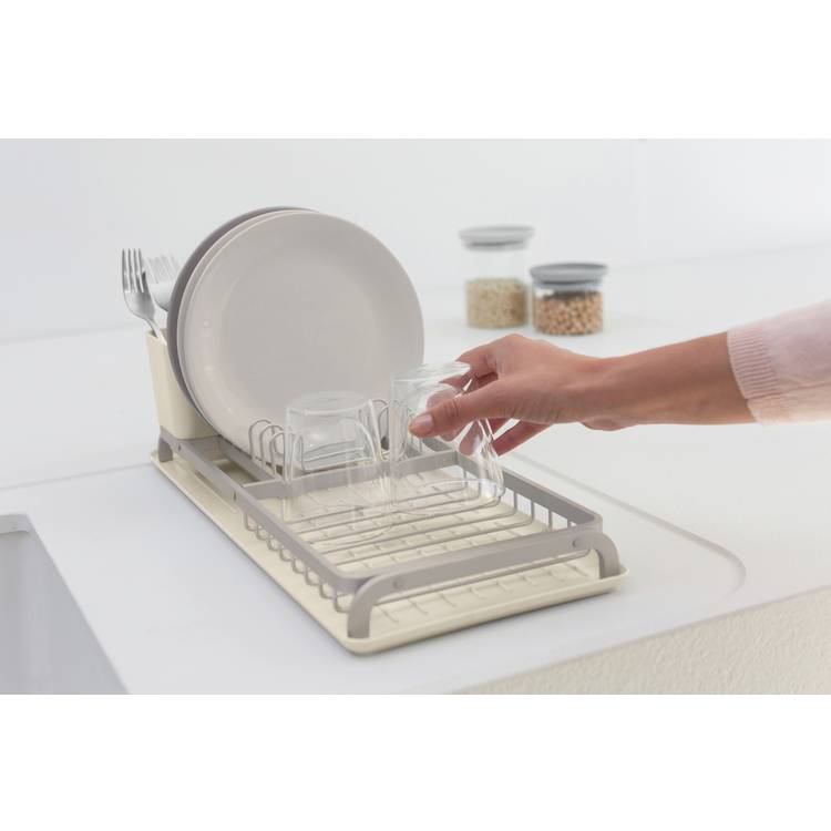Brabantia SinkSide Compact Dish Drying Rack- Soft Beige 0