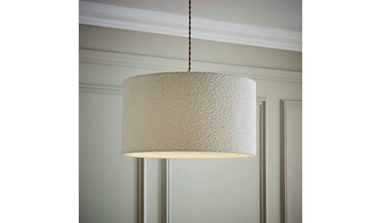 ValueLights Reni Cream Boucle Easy Fit Lampshade - 45cm