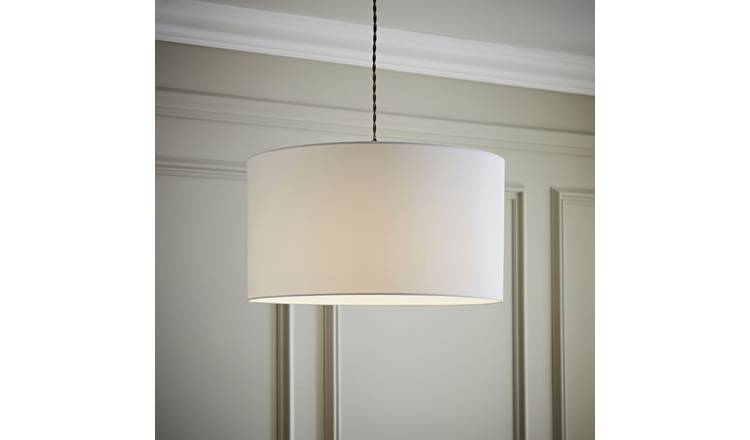 ValueLights Reni White Easy Fit Lampshade - 45cm
