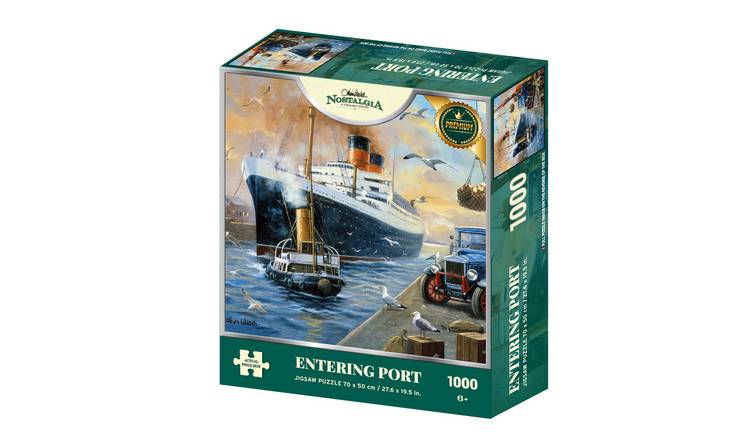 Nostalgia Collection Entering Port 1000 Piece Jigsaw Puzzle