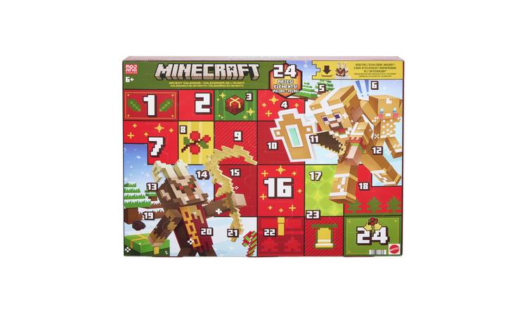 Minecraft Advent Calendar with Action Figures & 15 Accessories