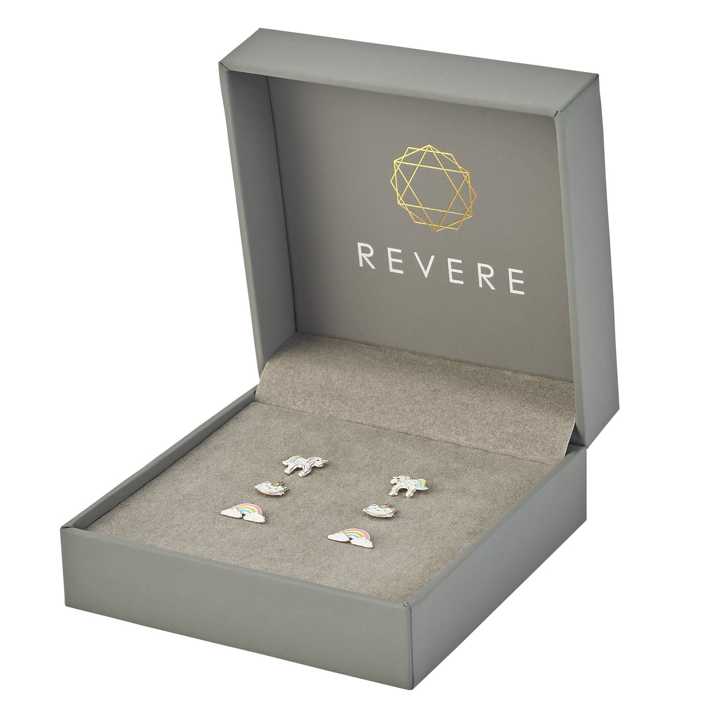 Revere Sterling Silver Set of 3 Unicorn Stud Earrings Review