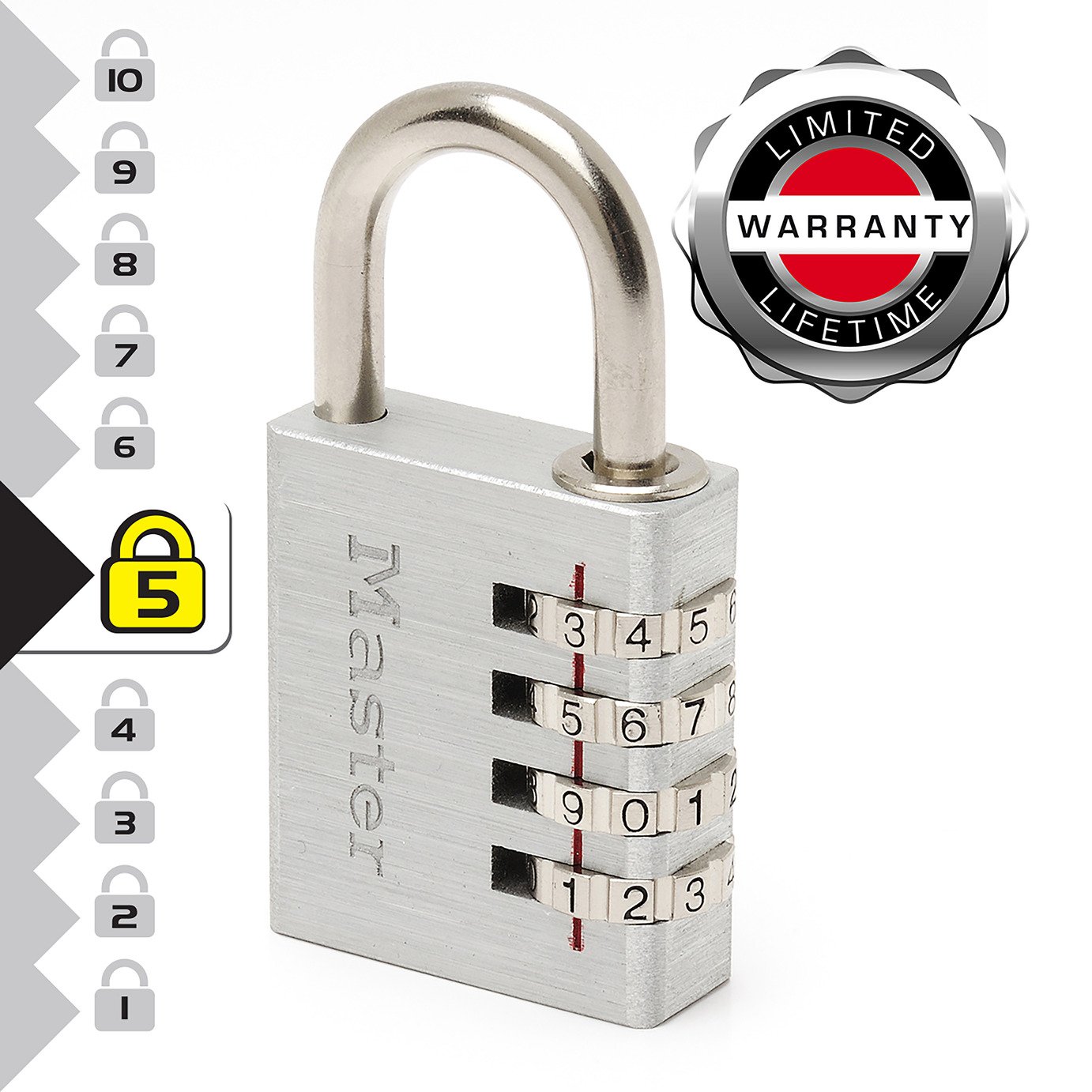 master lock combination padlock with key