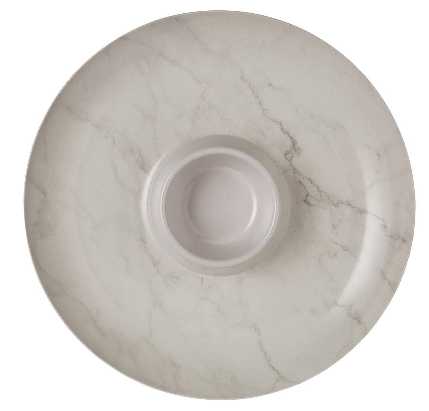 Argos Home Everyday Luxe Marble Melamine Crudite Dish