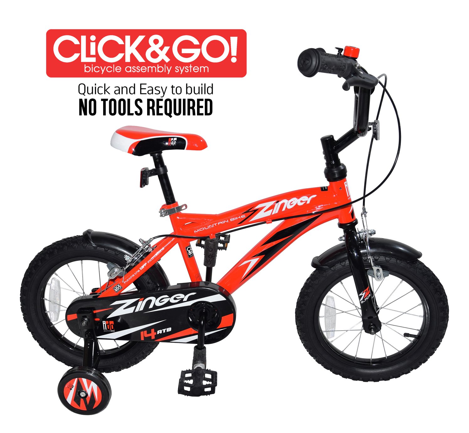 Click n Go Zinger 14 inch Wheel Size Kids Bike Review