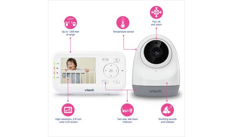 Buy Vtech 3261 Video 2 8 Inch Baby Monitor Baby Monitors Argos