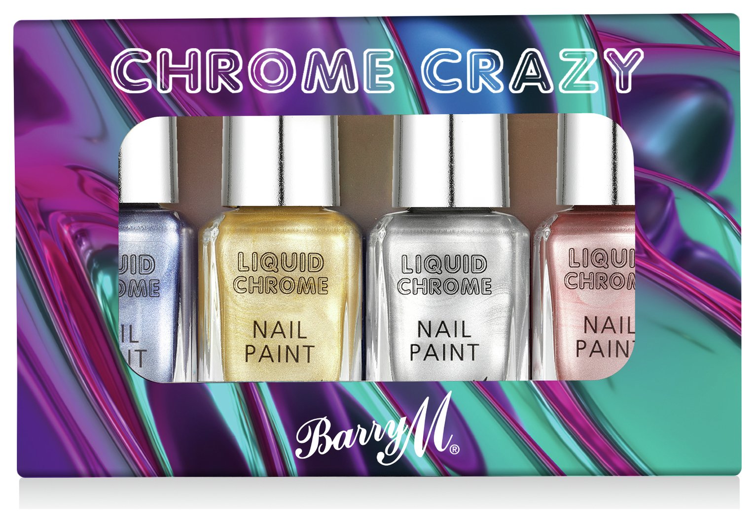 Barry M Cosmetics Liquid Chrome Nail Paints Review