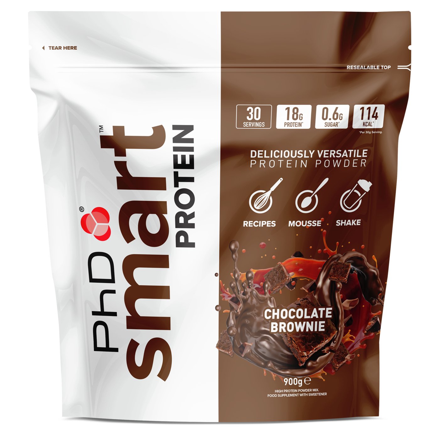 PHD Smart Protein Chocolate Brownie 900g