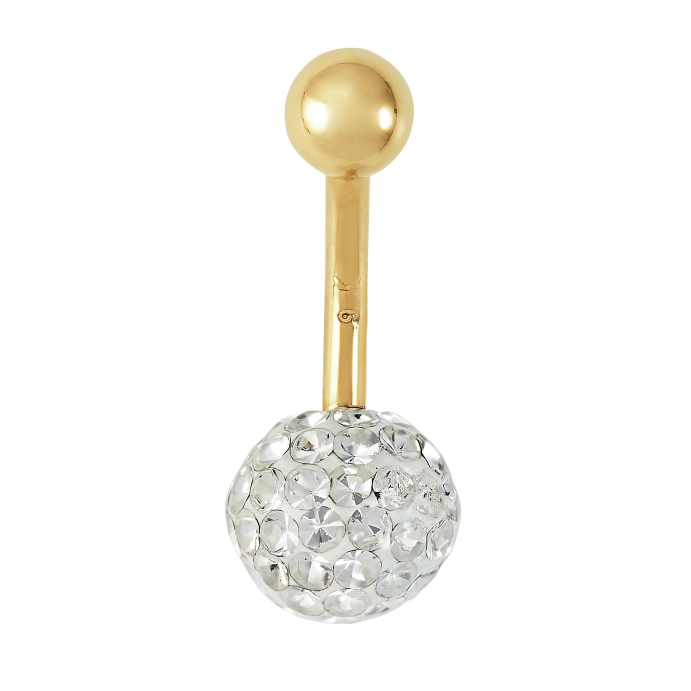 State of Mine 9ct Yellow Gold Glitter Ball Belly Bar Review