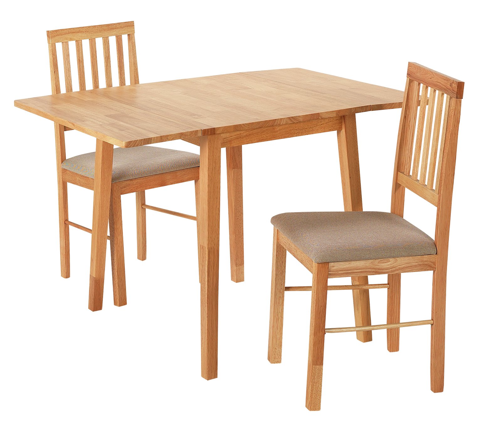 Argos Home Kendal Solid Wood Extending Table & 2 Chairs